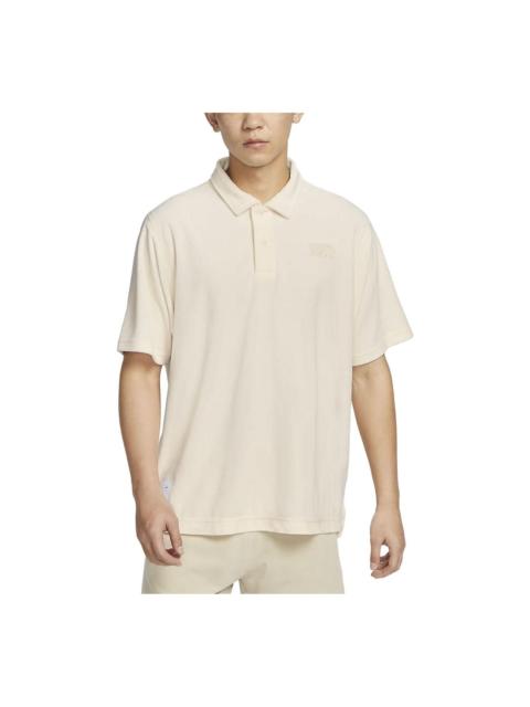 Nike Sportswear Logo Polo Shirt 'Beige' FN0465-118