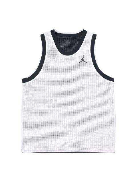 Men's Air Jordan Sport Dna Logo Printing Reversible Breathable Basketball Sports Black Vest DA7235-0