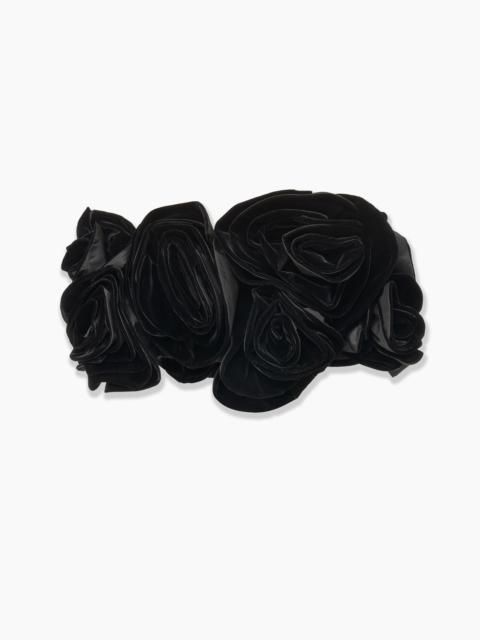 Velvet Flower Bandeau Top