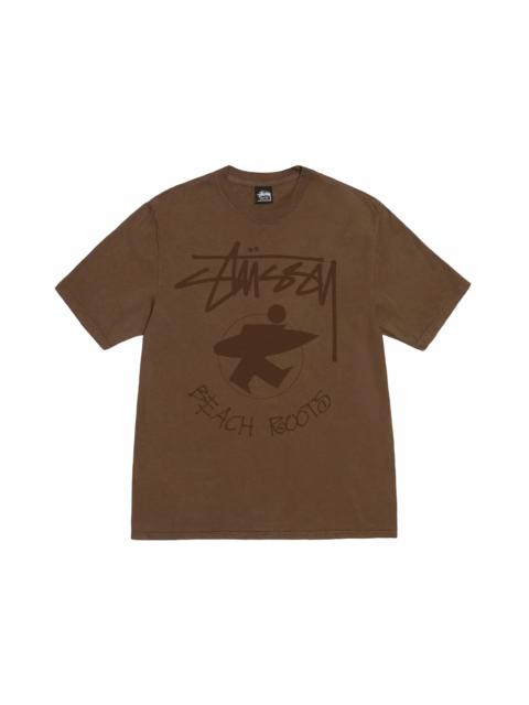 Stussy Beach Roots Pigment Dyed Tee Brown