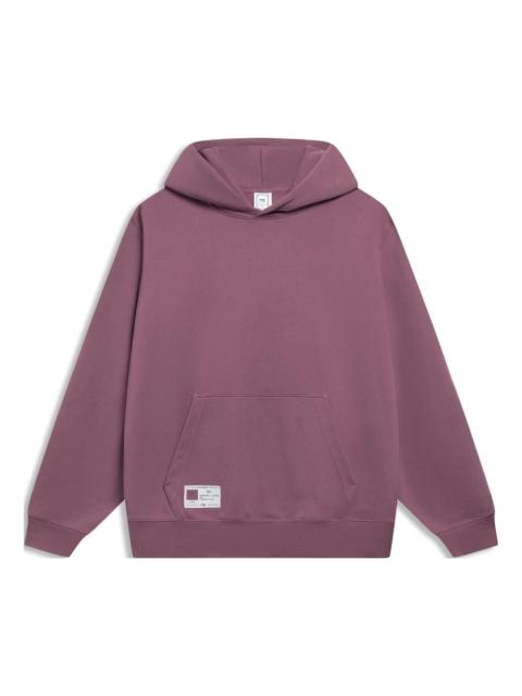 Li-Ning Chinese Color Label Logo Hoodie 'Pink' AWDT069-8
