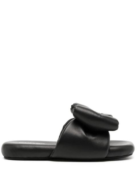 OFF-WHITE WOMEN Nappa Bow Padded Slipper Black/Black