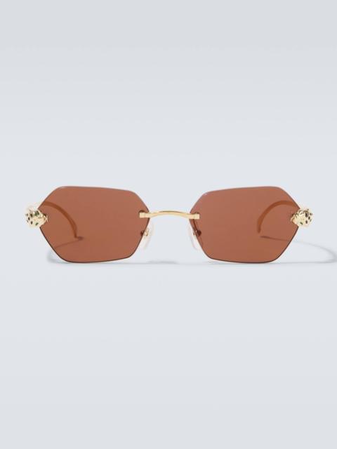 Panthère De Cartier square sunglasses