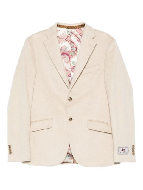 paisley-lined cashmere jacket