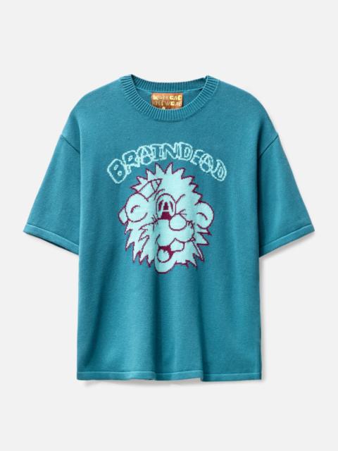 ANARCHY WINK SHORT SLEEVE KNIT SWEATER