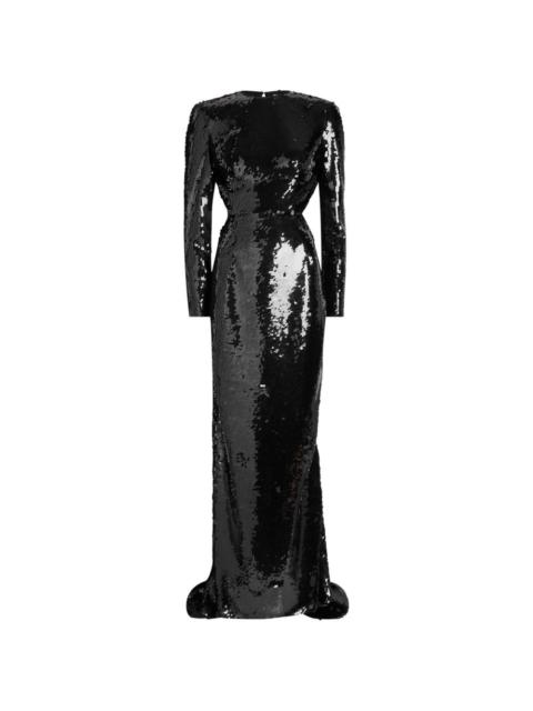 sequin embellished maxi dress