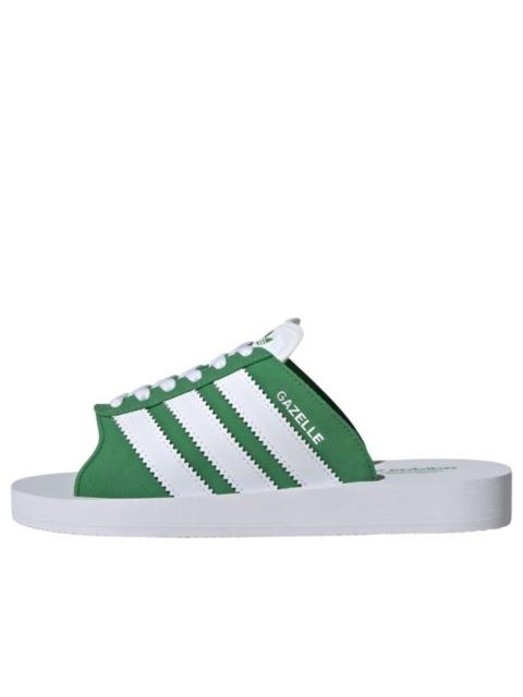 (WMNS) adidas Gazelle Beach Slides 'Green' JQ7426