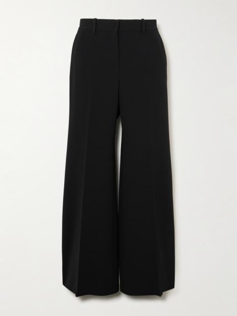 Crepe Wide-leg Pants