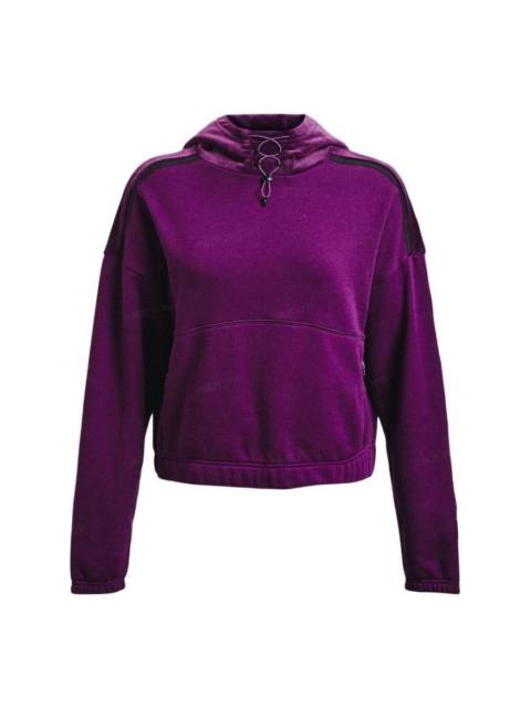 (WMNS) Under Armour Journey Fleece Hoodie 'Purple' 1373975-514