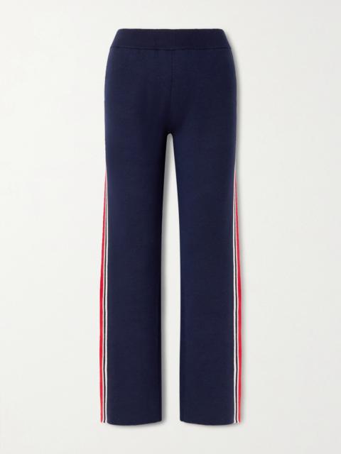 Benada Striped Wool-blend Straight-leg Pants