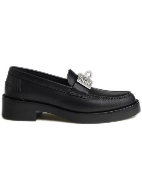 Hermes Hot Loafer Noir Calfskin Leather