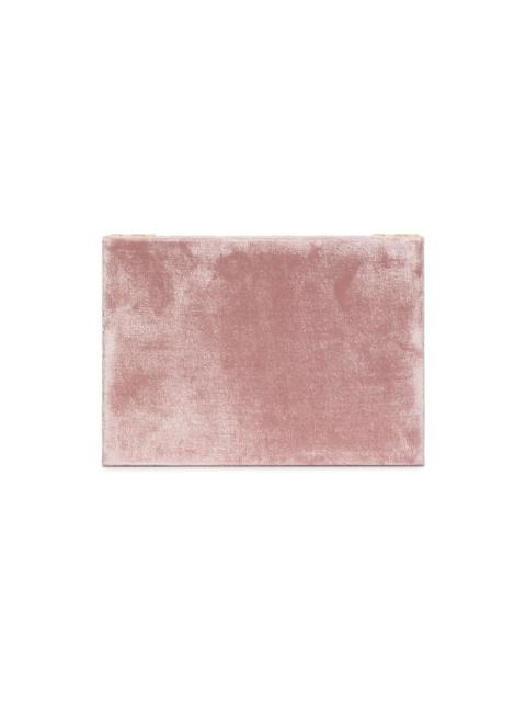 Pink velvet jewellery box