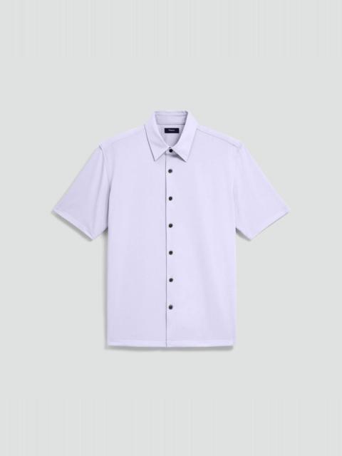 Irving Short-Sleeve Shirt in Structure Knit