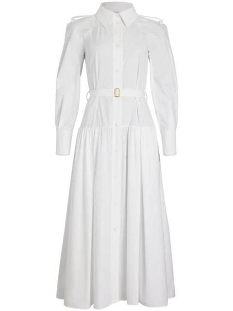 cotton maxi shirt dress