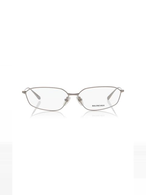 Editorial Oval-Frame Metal Glasses clear