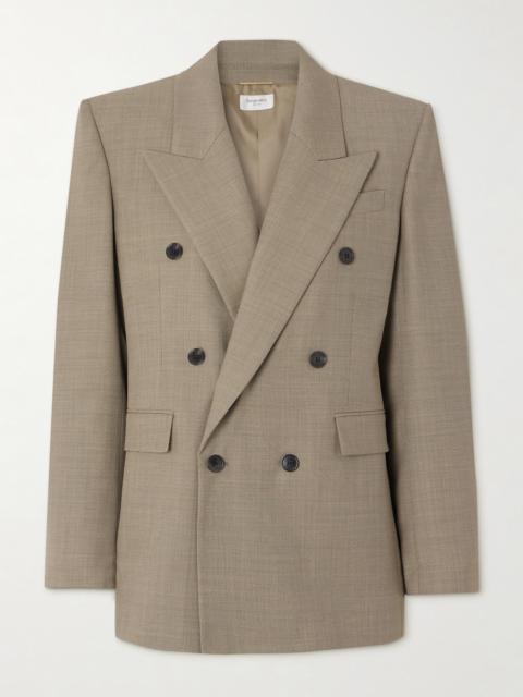 Double-breasted Wool Suit Jacket