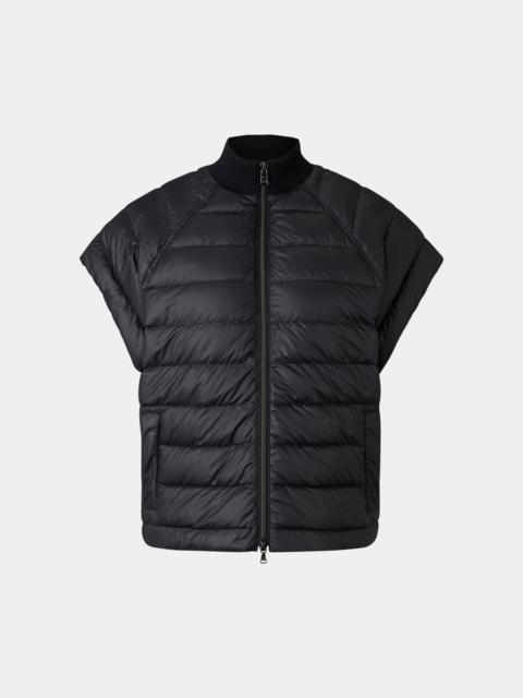 Nahla hybrid down vest in Black