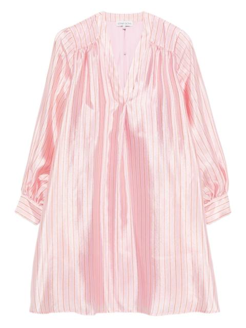 Yorando stripe V-neck dress