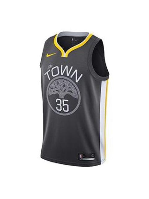Nike NBA Kevin Durant Statement Edition Swingman Jersey 'Black Yellow' 877205-061