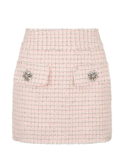 tweed mini skirt
