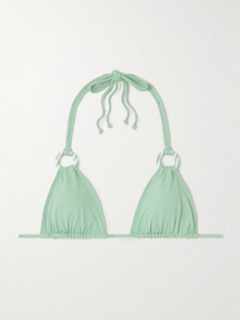 Del Mar Embellished Triangle Bikini Top