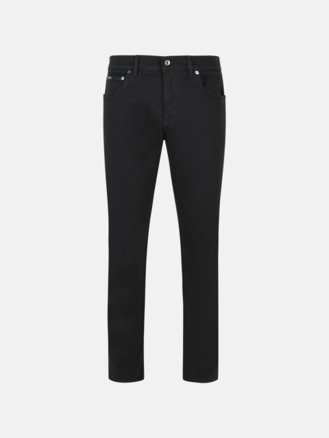 BLACK COTTON JEANS
