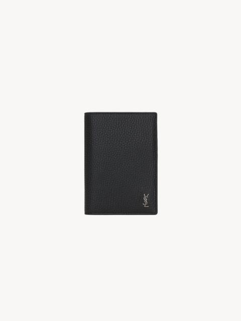 TINY CASSANDRE PASSPORT CASE IN GRAINED LEATHER