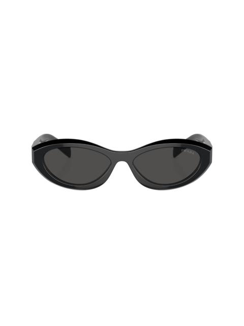 oval-frame sunglasses