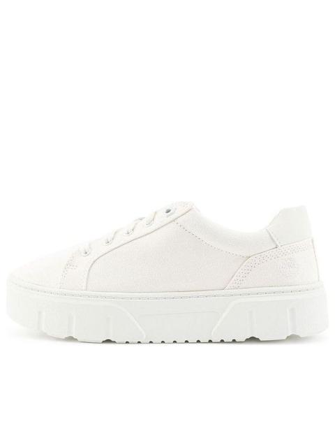 (WMNS) Timberland Laurel Court Low Lace Up Sneakers 'White Canvas' A5ZHGW