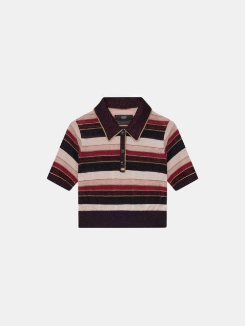 WOMEN'S MA STRIPED POLO