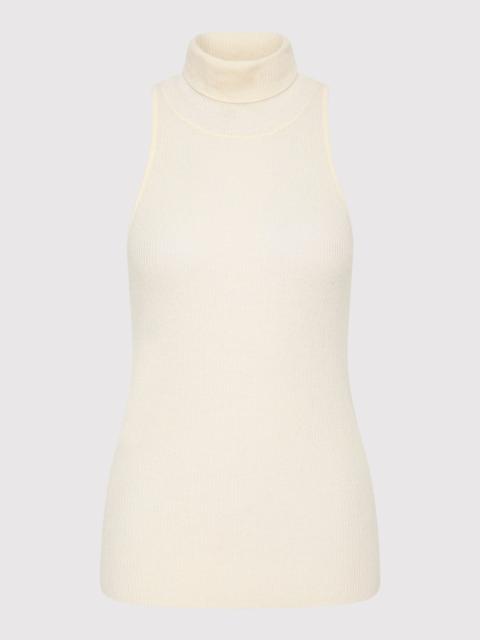 Cashmere Blend Top - Chalk