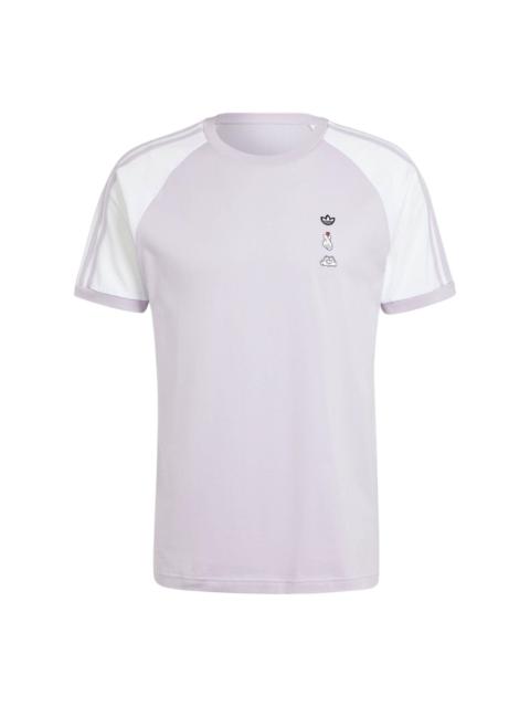 adidas Mickey Mouse x Originals 3-Stripes Tee 'Purple' IY2271