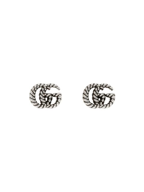 Silver Double G Earrings