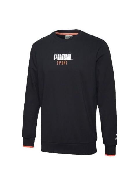 PUMA Casual Round Neck Pullover Black 598134-01