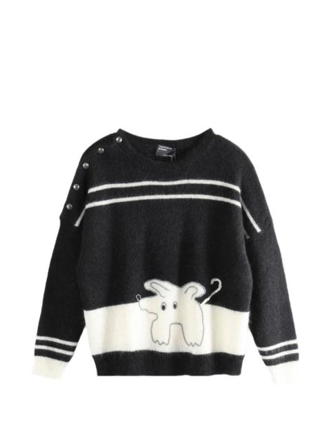 long-sleeve striped sweater