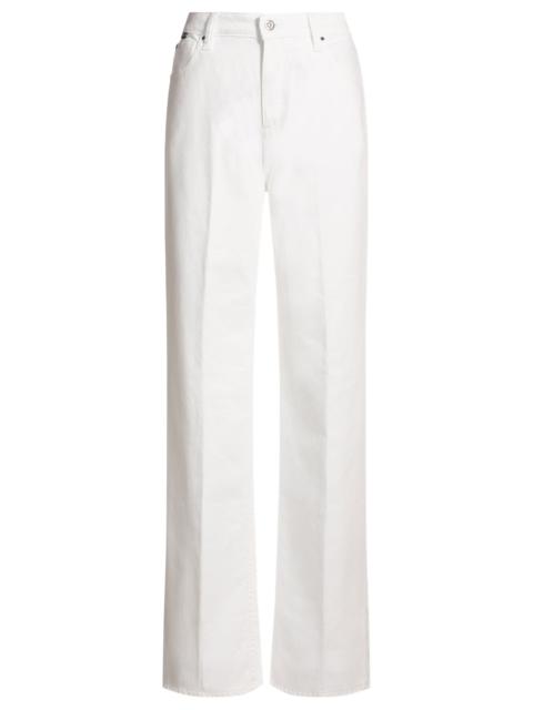RELAXED-FIT JEANS IN WHITE EGYPTIAN-COTTON DENIM