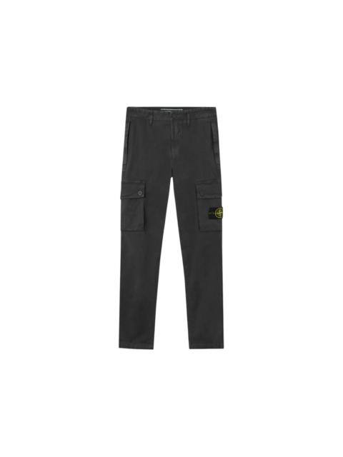 Stone Island 3100034 Stretch Organic Broken Twill Cotton Old Effect Pant Lead Grey