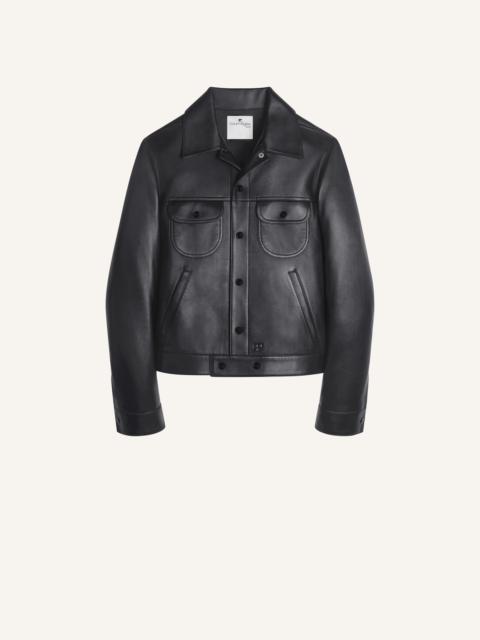 LEATHER TRUCKER JACKET