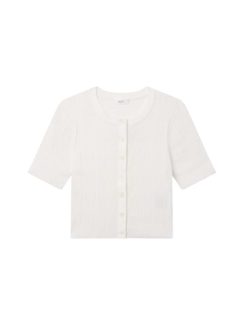 Lottie Fine Cotton Cropped Cardigan