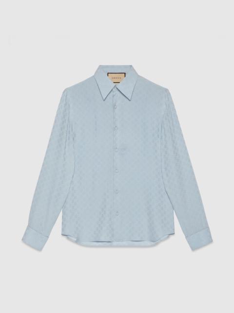 GG silk crêpe shirt