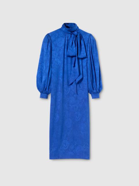 Silk jacquard dress