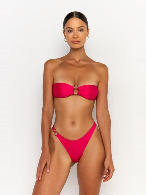 CECE Magenta - Bandeau Bikini Top