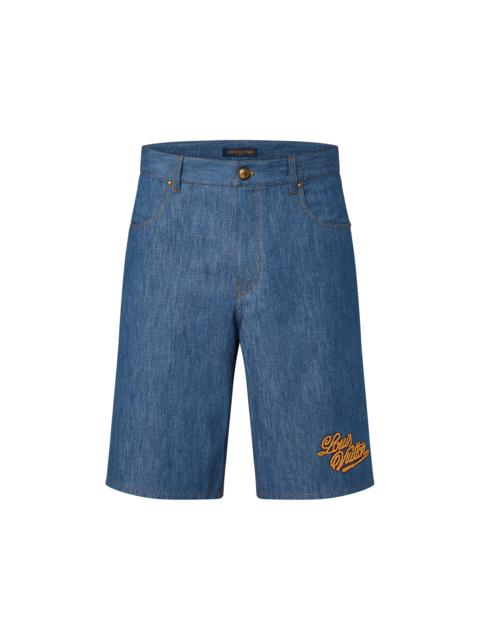 Cotton Chambray Shorts