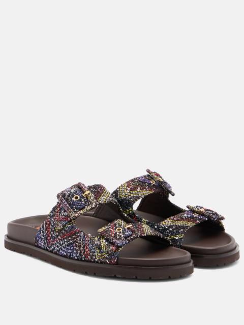 Clea Zigzag sequined sandals