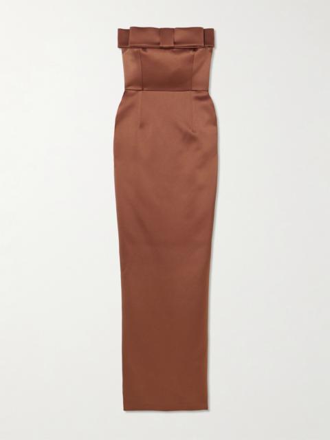 Sisu Bow-embellished Crepe Midi Dress