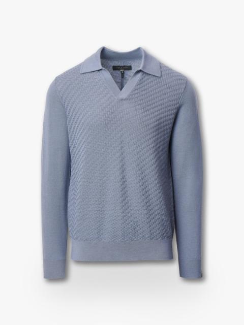 Charles Johnny Collar Wool Polo