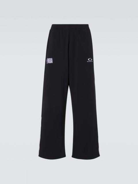 x NBA logo cotton fleece sweatpants