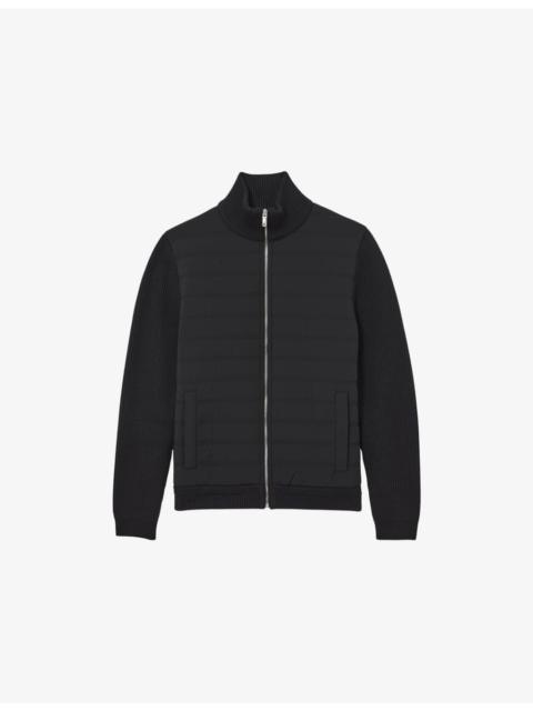 Townsend Funnel-Neck Ribbed-Neck Jacket