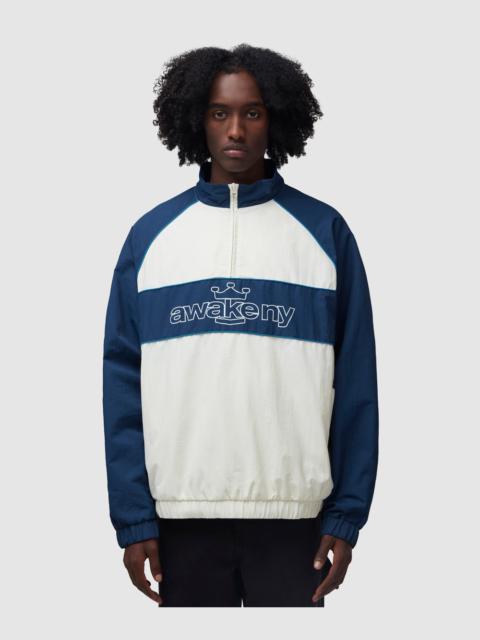 Nylon quarter zip jacket