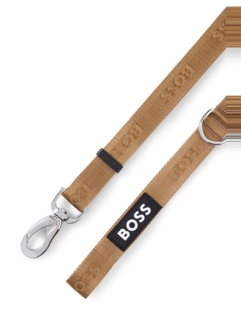DOG LEAD WITH JACQUARD LOGO DETAILING